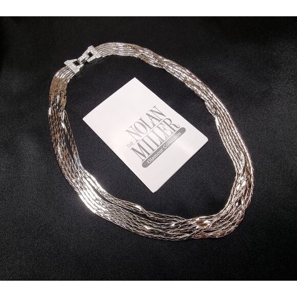 Rare Find Vintage NOLAN MILLER Glamour Collection 1999 Vintage Silver-Tone Multi - Picture 4 of 7